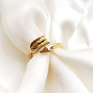 Dainty Goldtone Arrow Ring